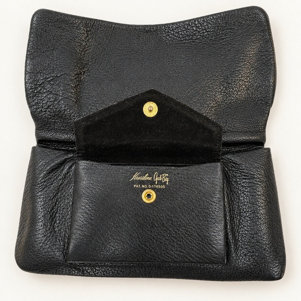 Kressline Vintage Boho Western Leather Clutch Women OS Cowgirl Rockabilly Beaded